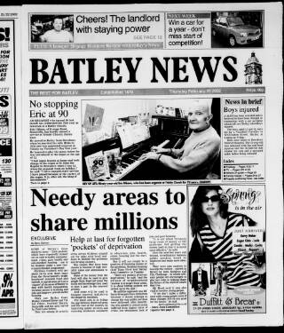 cover page of Batley News published on February 28, 2002