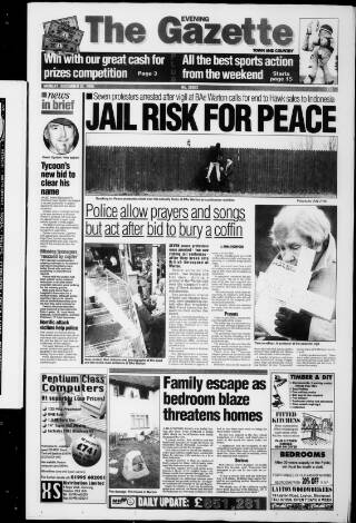 cover page of West Lancashire Evening Gazette published on December 30, 1996