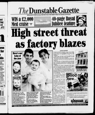 cover page of Dunstable Gazette published on May 29, 2002
