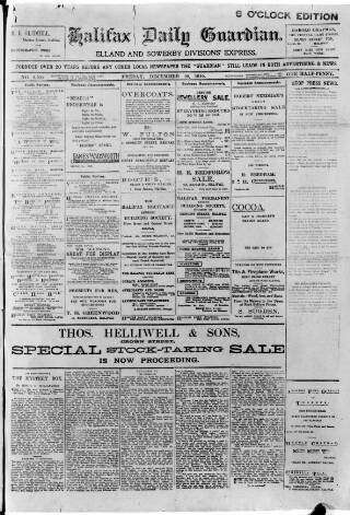 cover page of Halifax Daily Guardian published on December 30, 1910