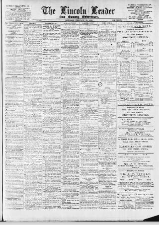 cover page of Lincoln Leader and County Advertiser published on February 28, 1903