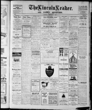 cover page of Lincoln Leader and County Advertiser published on November 15, 1924