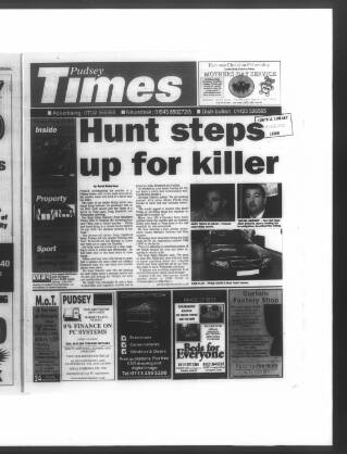 cover page of Pudsey & Stanningley News published on February 28, 2002