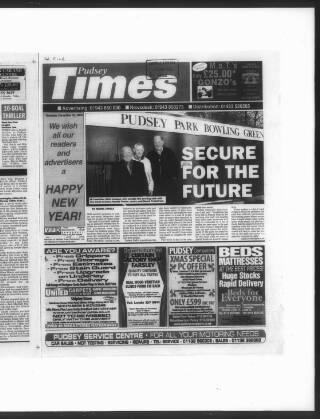 cover page of Pudsey & Stanningley News published on December 30, 2004