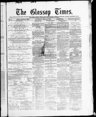 cover page of Glossop Times published on May 29, 1869