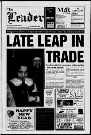 cover page of Banbridge Leader published on December 30, 1997