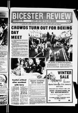 cover page of Bicester Review published on December 30, 1988
