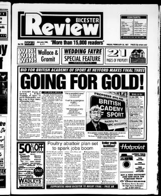 cover page of Bicester Review published on February 28, 1997