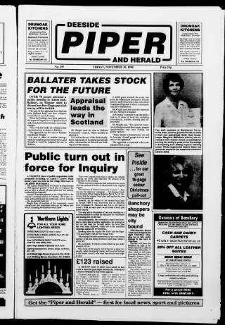 cover page of Deeside Piper published on November 30, 1990