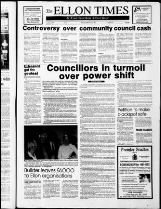 cover page of Ellon Times & East Gordon Advertiser published on February 28, 1991