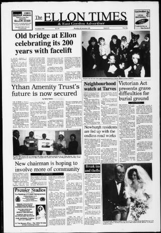 cover page of Ellon Times & East Gordon Advertiser published on November 4, 1993