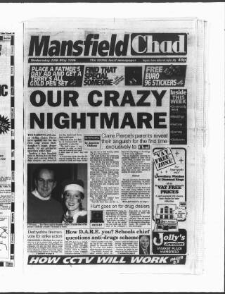cover page of Mansfield & North Nottinghamshire Chronicle-Advertiser published on May 29, 1996