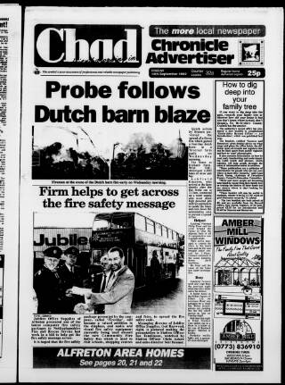 cover page of Chad (Alfreton) published on September 18, 1992