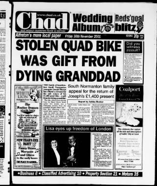 cover page of Chad (Alfreton) published on November 30, 2001