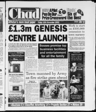 cover page of Chad (Alfreton) published on November 15, 2002