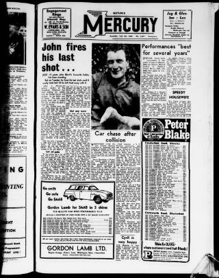 cover page of Matlock Mercury published on July 6, 1968
