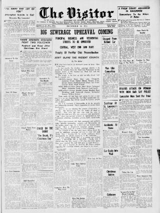 cover page of Morecambe Visitor published on December 30, 1953