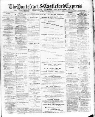 cover page of Pontefract & Castleford Express published on November 30, 1889