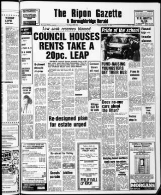 cover page of Ripon Gazette published on September 18, 1980