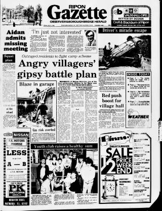 cover page of Ripon Gazette published on July 6, 1984