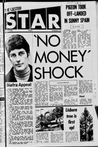 cover page of Ulster Star published on November 30, 1968