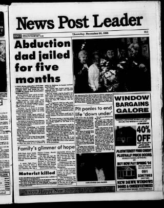cover page of Blyth News Post Leader published on December 30, 1993