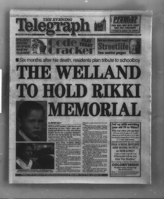 cover page of Peterborough Evening Telegraph published on May 29, 1995