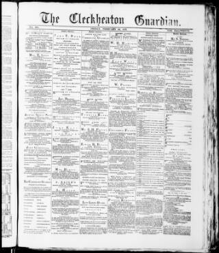 cover page of Cleckheaton & Spenborough Guardian published on February 28, 1879