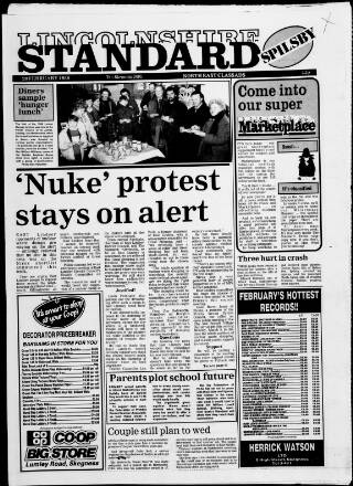 cover page of Spilsby Standard published on February 28, 1986