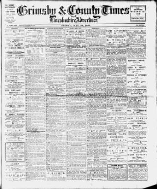 cover page of Grimsby & County Times published on May 29, 1908
