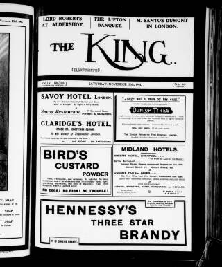 cover page of King and his Navy and Army published on November 30, 1901