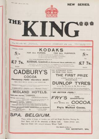 cover page of King and his Navy and Army published on February 28, 1903