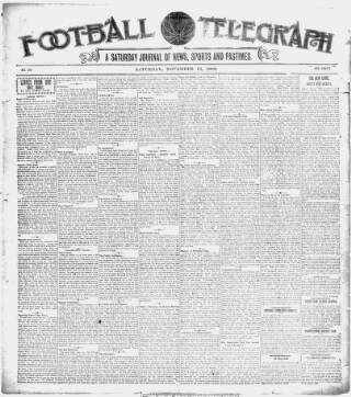 cover page of Saturday Telegraph (Grimsby) published on November 15, 1902