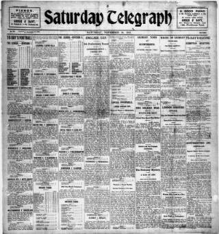 cover page of Saturday Telegraph (Grimsby) published on November 30, 1912