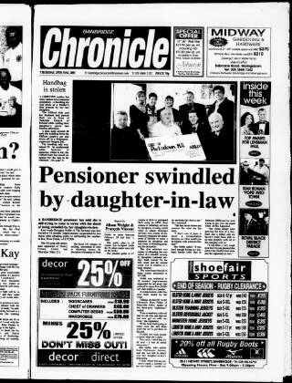 cover page of Banbridge Chronicle published on May 29, 2003