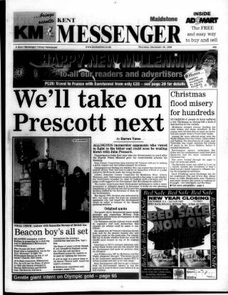 cover page of Maidstone Telegraph published on December 30, 1999