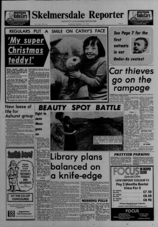 cover page of Skelmersdale Reporter published on November 15, 1978