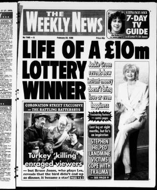 cover page of Dundee Weekly News published on February 28, 1998