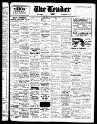cover page of Dromore Leader published on February 28, 1931