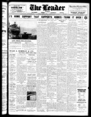 cover page of Dromore Leader published on December 30, 1933