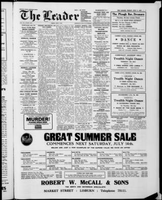 cover page of Dromore Leader published on July 6, 1979