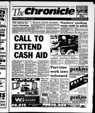 cover page of Midland Counties Express published on December 30, 1994