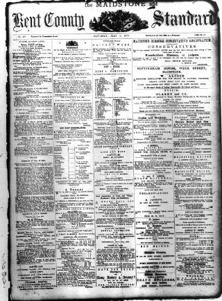 cover page of Kent County Standard published on July 6, 1878