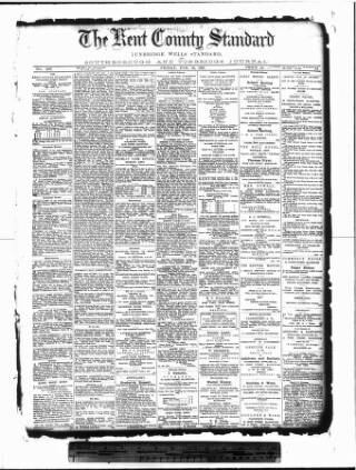 cover page of Kent County Standard published on February 28, 1890