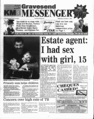 cover page of Gravesend Messenger published on November 3, 1999
