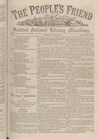 cover page of People's Friend published on July 6, 1881