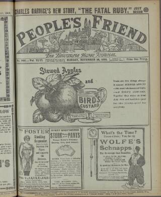 cover page of People's Friend published on November 30, 1908