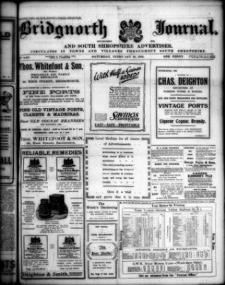 cover page of Bridgnorth Journal published on February 28, 1920