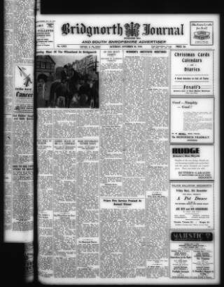 cover page of Bridgnorth Journal published on November 30, 1946