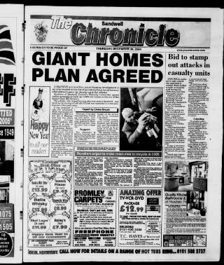 cover page of Sandwell Chronicle published on December 30, 2004